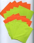 *20 tlg. Karten-Set (grün-orange)
