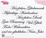 *Clear Stamps Silikonstempel deutsche Schriften