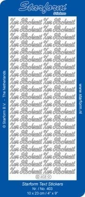 ♥ Sticker Zur Hochzeit silber 403 sofort lieferbar