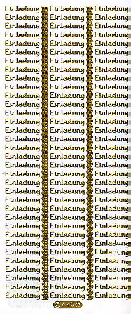 Sticker "Einladung" (gold)