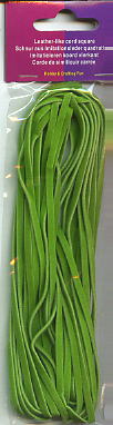 Schnur aus Imitationsleder quadratisch grasgrün