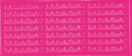 Sticker "ch Liebe Dich rosa 3605rosa W5 sofort lieferbar