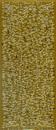 *Stickerbogen "Doodle-DESIGN" (gold)