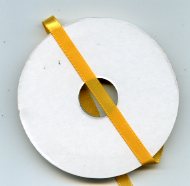 5 Meter Satinband, gelb 9mm