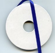 5 Meter Satinband, blau 6 mm