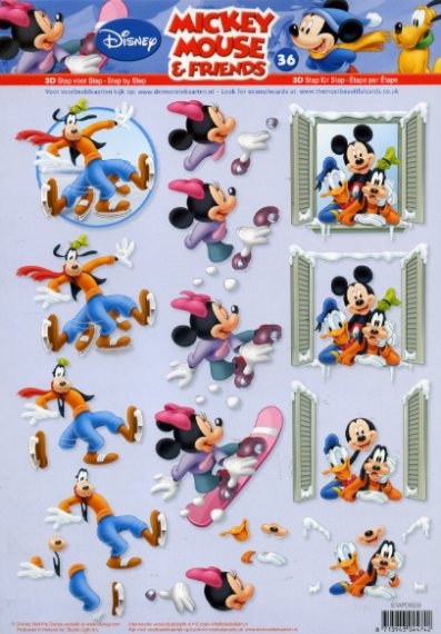 3-D Schneidebogen "MICKEY MOUSE and FRIENDS"