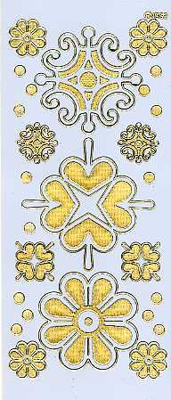 Sticker Ornamente 1552 "Lackfolie - hellblau"
