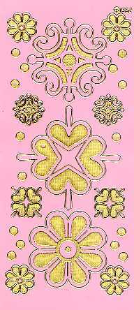 Sticker Ornamente 1552 "Lackfolie - hellrosa"