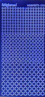 Sticker "HOBBYDOTS008" spiegeldunkelblau