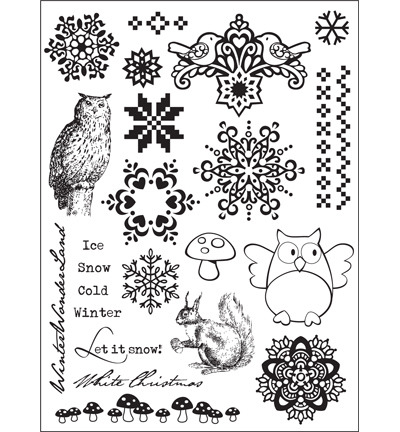 *Marianne design Clear Stamps Eline´s WINTER HUIS