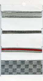 *Schleifenband 4 x ca. 45 cm (silber) EinlonArt-silber