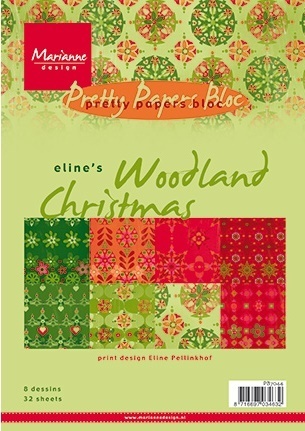 Pretty Paper Bloc Woodland Christmas A5 sofort lieferbar