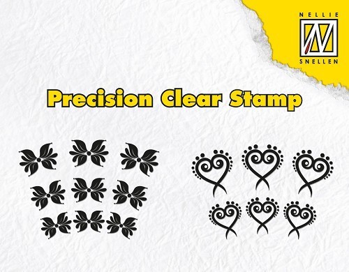 *Clear Stamps - Exotic flower and heart