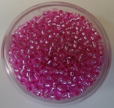 Rocalles silbereinzug 2,6 mm 17 gr. rosa
