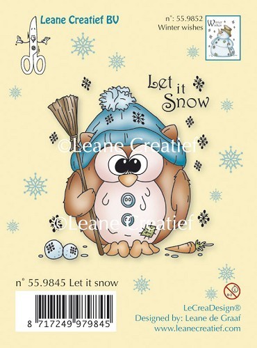 Leane Creativ Clear Stamps Owlie's Let it snow