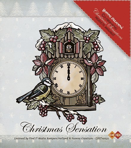 Clear Stamp Christmas Sensation Clock CDST10022 sofort lieferbar
