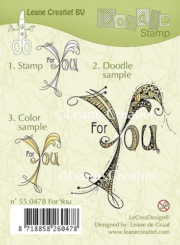 *Leane Creatief Doodle Silikon Stempel For You