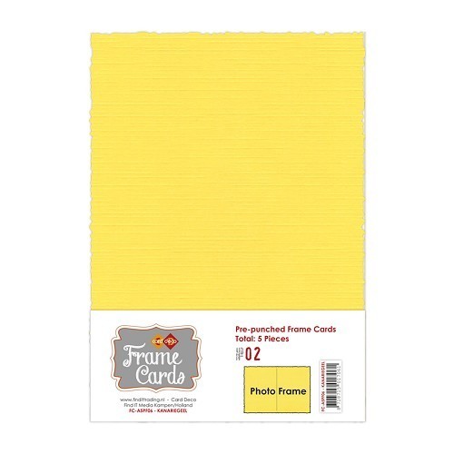 Frame Cards - DINA5 (gelb) 5 Stück