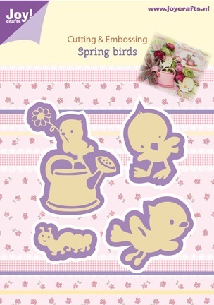 *Stanzschablonen Frühjahrsvögel + Raupe