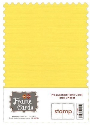 *Frame Cards - DINA5 (gelb) 5 Stück