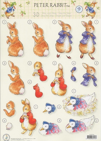 3-D Schneidebogen Peter Rabbit Nr. 9