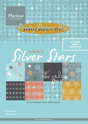 *Pretty Papers Bloc Eline's Silver Star 32 x A5