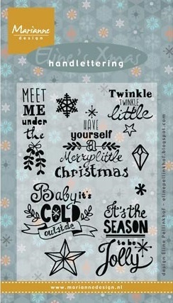 *Clear Stamps Eline's Handlettering Christmas UK