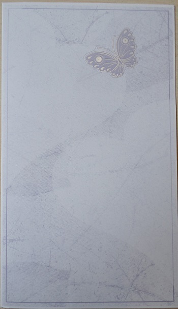 1 Rahwanji-Karte mit Pergamentherzen 19 x 11 cm