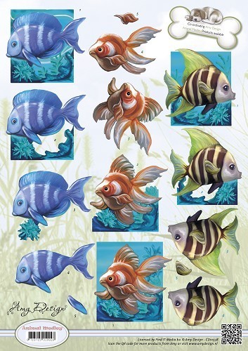 Amy Design Schneidebogen "Animal Medley Fische"