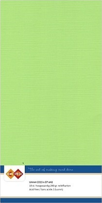 10 x Leinenkarton, 13,5 x 27 cm grün sofort lieferbar