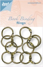 JOY Crafts Book Binding "Rings" 25 mm 12 Stück