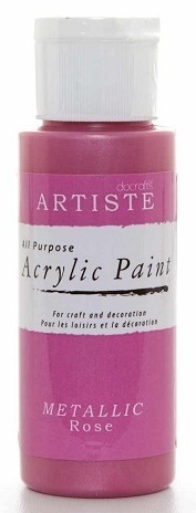 Acrylfarbe METALLIC rose/rosa sofort lieferbar
