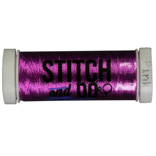 STITCH and DO Metallic-Stickgarn 200 Meter pink