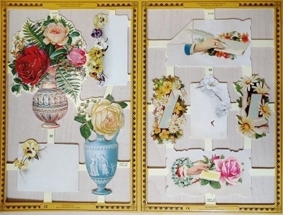 Poesie-Bilder ca. 23 x 30 cm "Blumen und Hände"