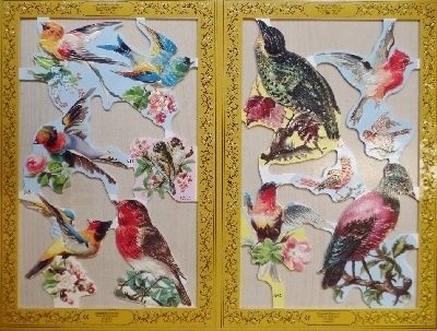 Poesie-Bilder ca. 23 x 30 cm "Vögel"