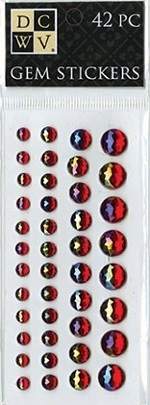 DCWV GEM Sticker Red Iridescent / rot irisierend