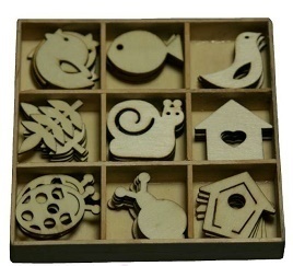 *Holz Ornamente BOX - Tiere Vogelhäuser