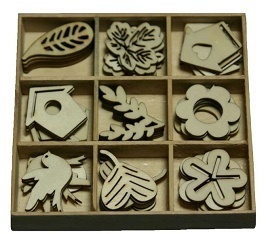 *Holz Ornamente BOX - Garten