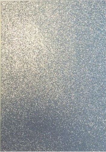 MOOSGUMMI-SET silber-glitter 5 Blatt sofort lieferbar
