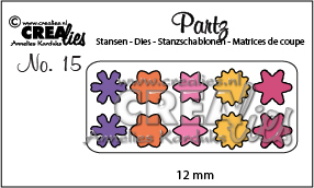 *Stanzschablone Blüten/Sterne CLPartz15