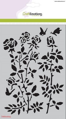 CraftEmotions Mask stencil - Botanical Rose A5
