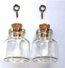 Glasflaschen mit Korken 2 Stück sofort lieferbar