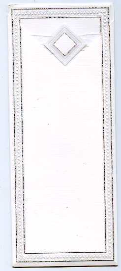Rahwanji Karte mit Einsteckhülle weiß/silber