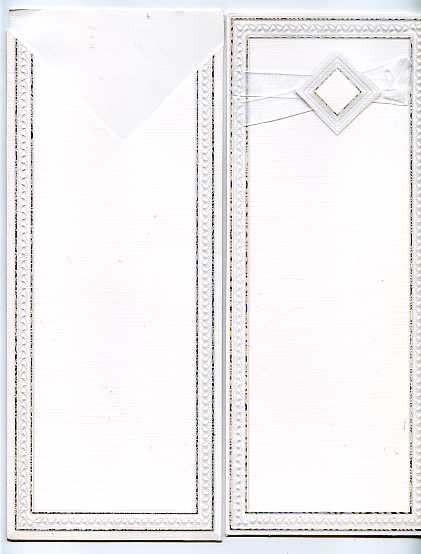 Rahwanji Karte mit Einsteckhülle weiß/silber