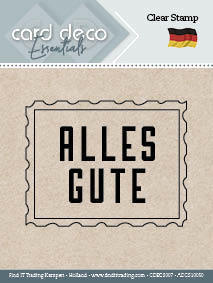 *CARD DECO Clear Stamp Alles Gute