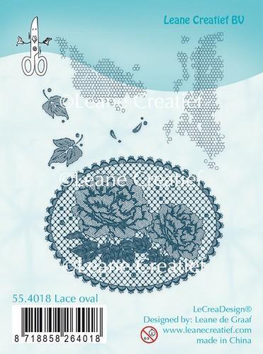 Leane Creativ - Clear Stamps Lace Oval