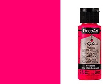 *DecoArt Textilfarbe StylinNeon Pink 59 ml