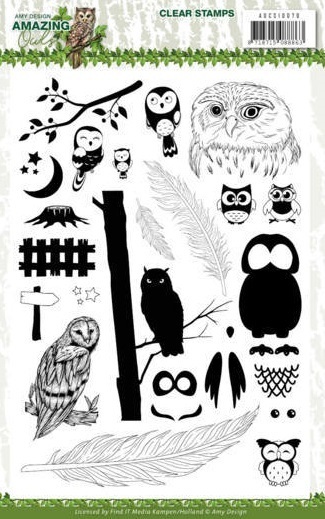 *Clear Stamps AMAZING OWLS