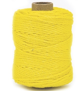 Vivant Kordel Baumwolle gelb 50 m 2 mm sofort lieferbar