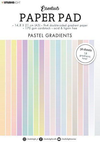 PAPER PAD 36 x A5 PASTEL GRADIENTS sofort lieferbar